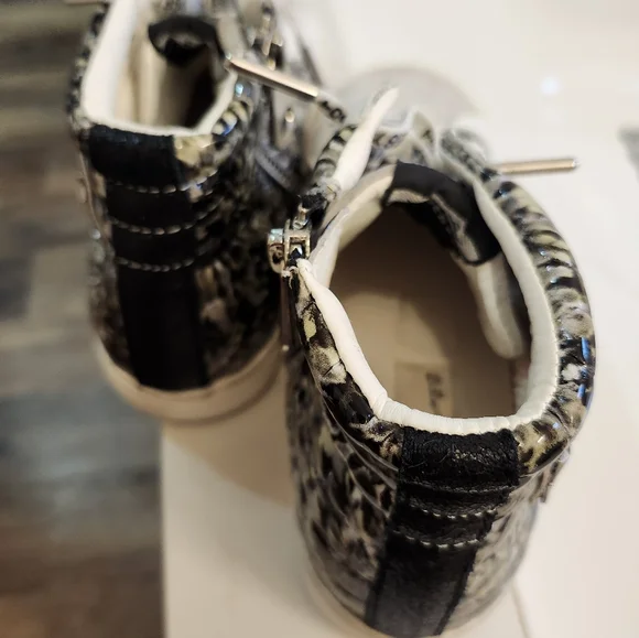 Vintage Havana Juniper Star Studded Sz 7.5 High Top Sneakers Zip - Picture 4 of 5